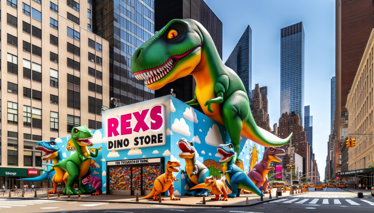 뉴욕 공공 예술의 신선한 재미, ‘Rex’s Dino Store’ 체험기!