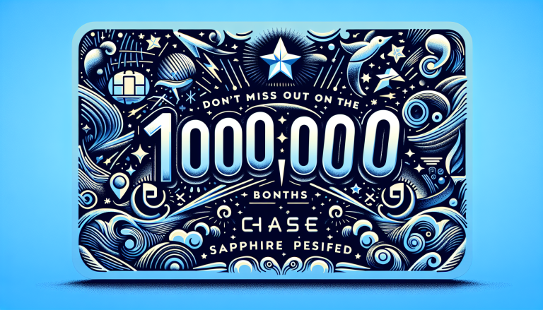 체이스 사파이어 프리퍼드 카드 100,000 포인트 보너스 놓치지 마세요!