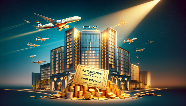 하얏트 숙박으로 에티하드 마일리지 쌓기, 보너스 1000마일 기회!
